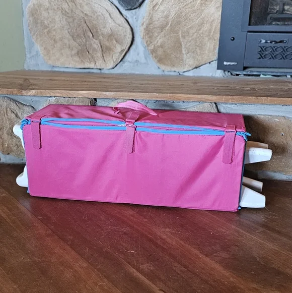 VINTAGE GRACO 1990’s Sport Pink & Teal Pack 'n Play Playard Excellent Condition - Picture 13 of 16